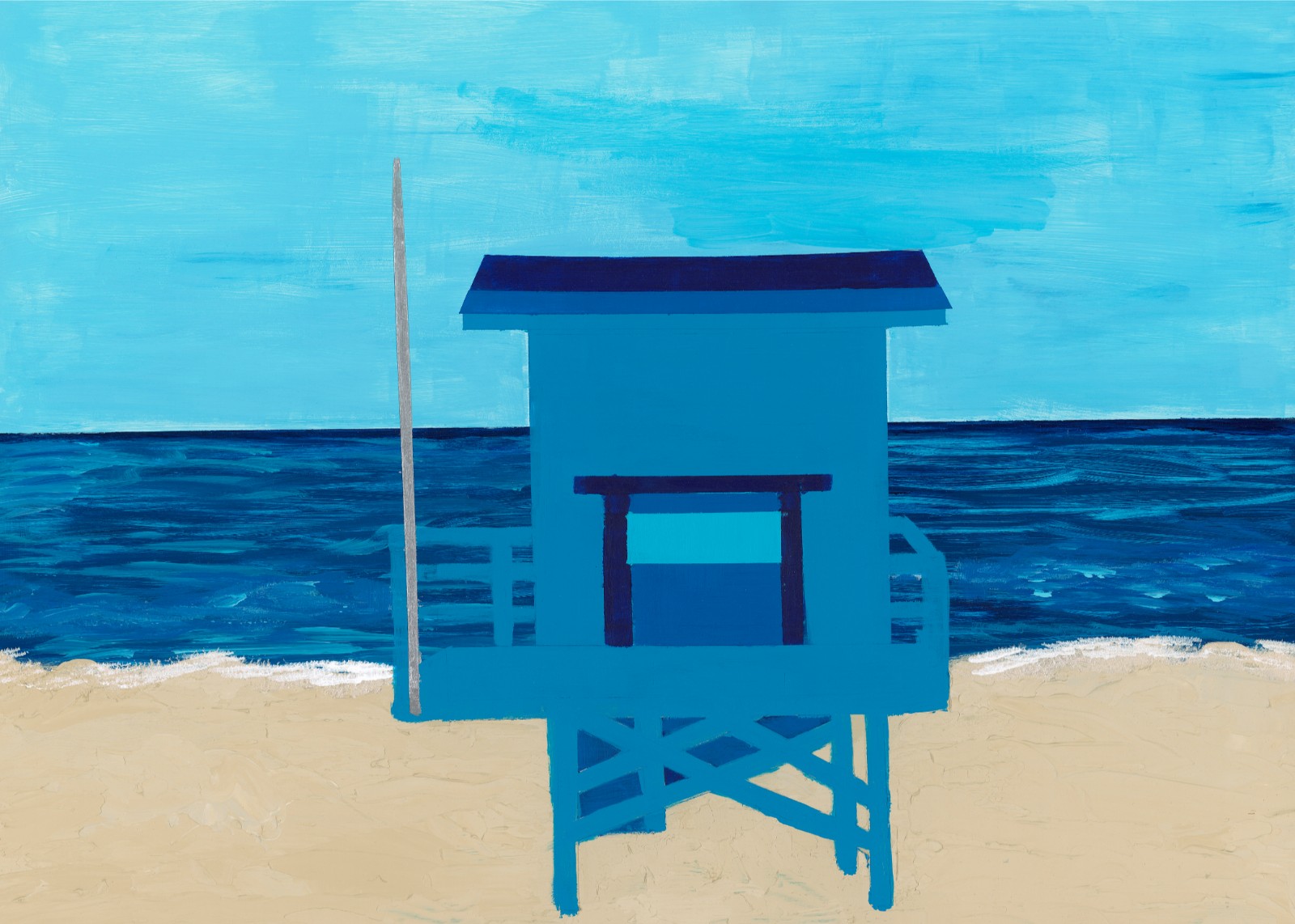 Lifeguard Stand greeting card