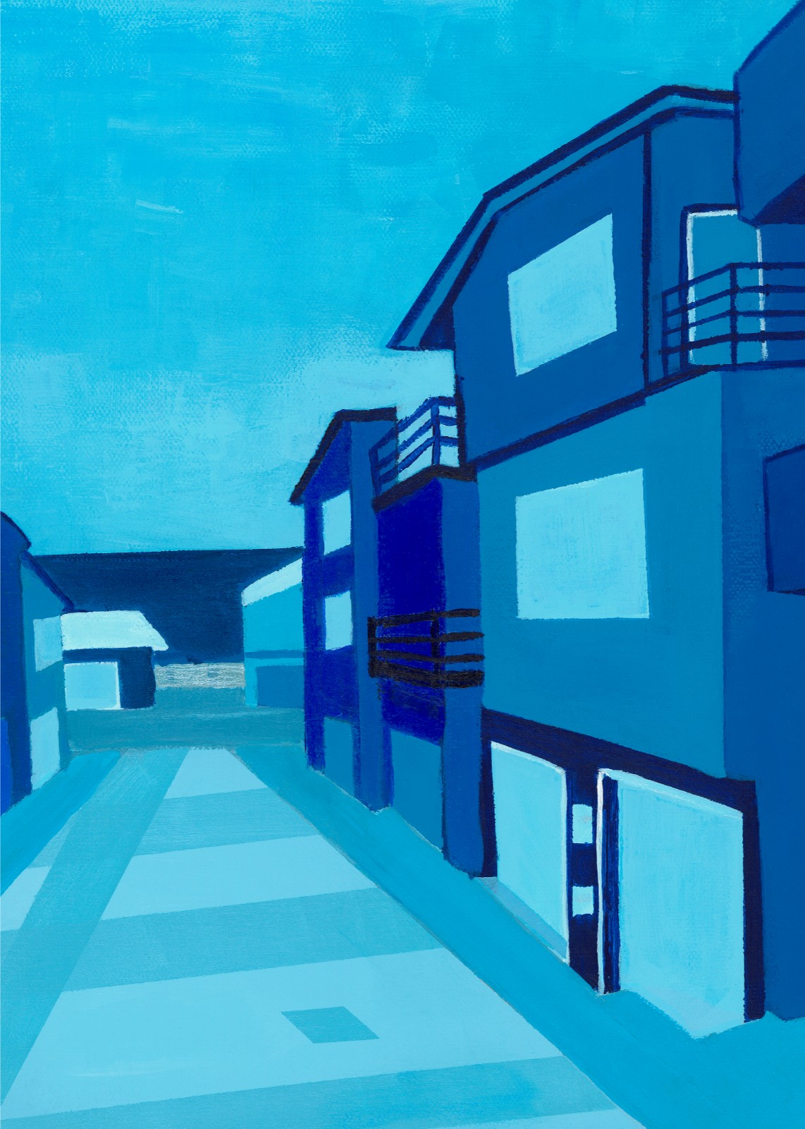 Blue Alley greeting card