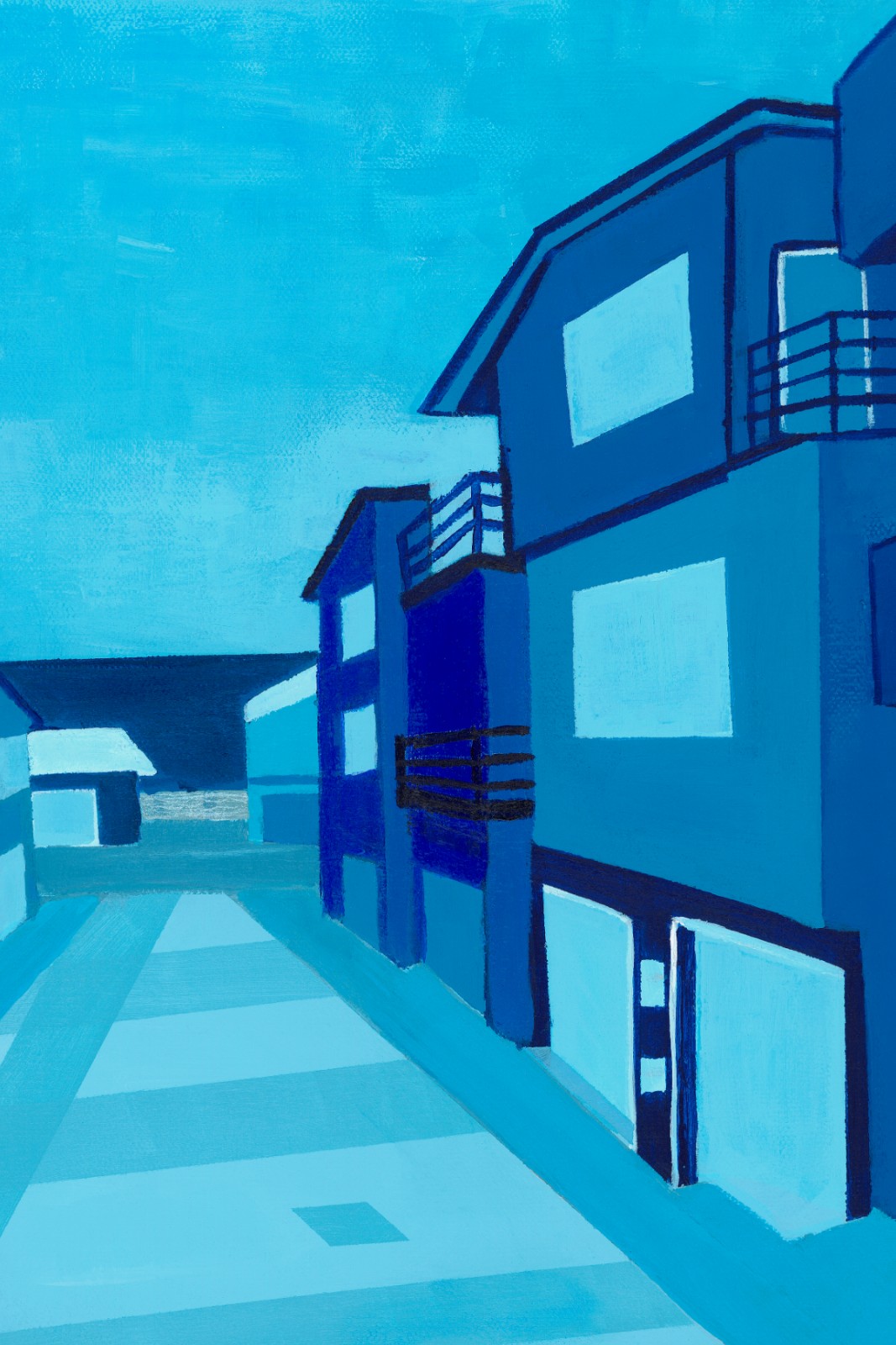 Blue Alley postcard