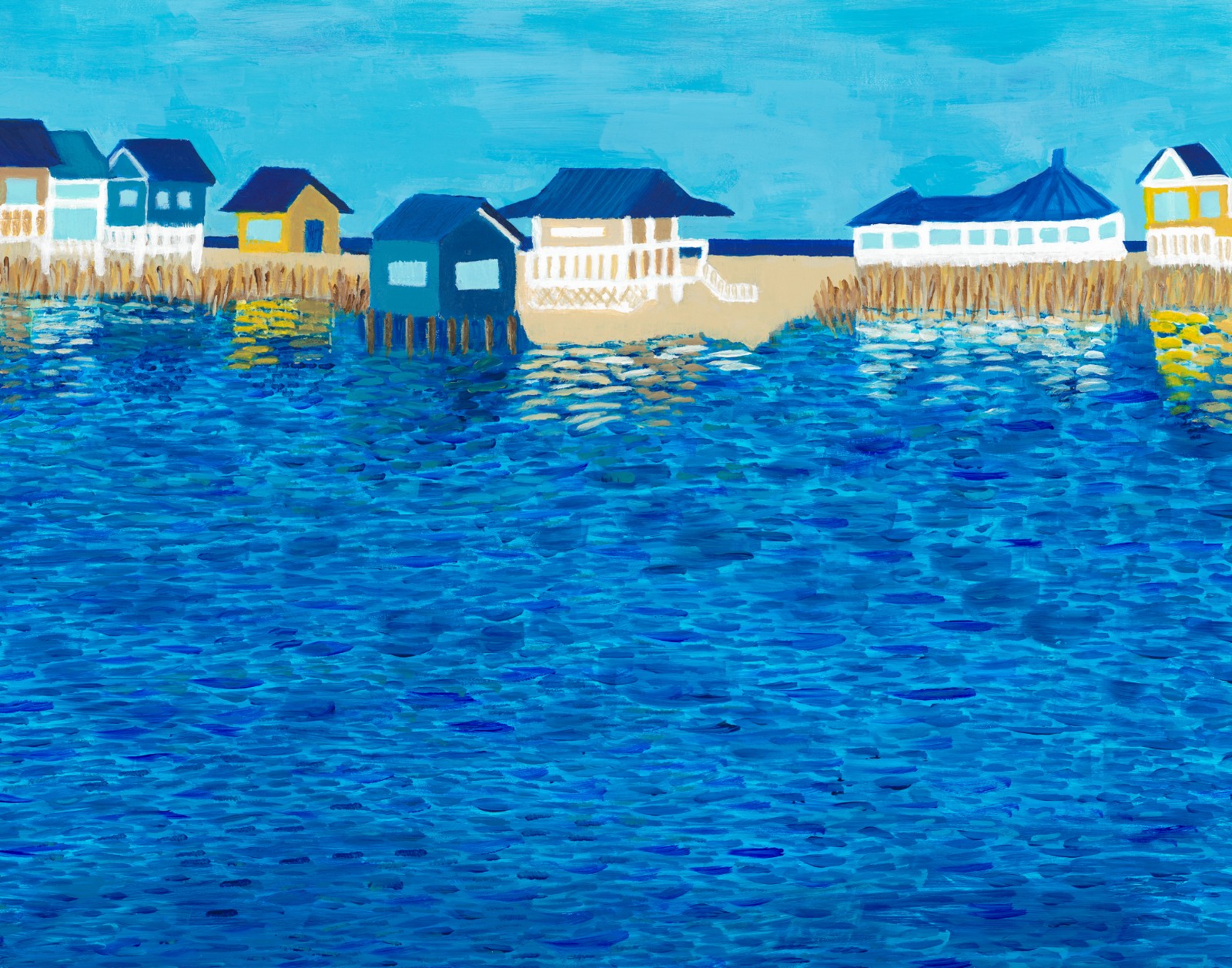 Winnapaug Reflections of Misquamicut art print
